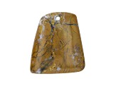 Stone Canyon Jasper 38.7x34.1mm Trapezoid Cabochon Focal Bead