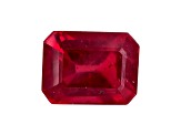 Ruby 8x6mm Emerald Cut 2.50ct