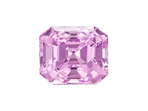 Pink Sapphire Loose Gemstone Unheated 6.35x5.35mm Emerald Cut 1.46ct