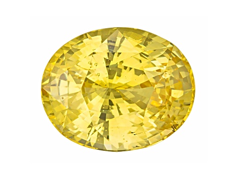 Yellow Sapphire Loose Gemstone Unheated 13.29x10.69mm Oval 8.60ct