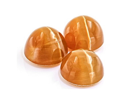Opal Cat's Eye 6mm Round Set of 3 2.45ctw