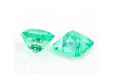 Colombian Emerald 5.4mm Emerald Cut Matched Pair 1.45ctw