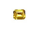 Yellow Sapphire Loose Gemstone Unheated 12.7x10.7mm Emerald Cut 10.04ct
