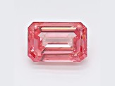 1.27ct Intense Pink Emerald Cut Lab-Grown Diamond SI1 Clarity IGI Certified