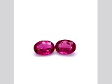 Rubellite 7x5mm Oval Matched Pair 1.66ctw