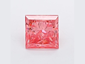 1.00ct Vivid Pink Princess Cut Lab-Grown Diamond SI1 Clarity IGI Certified