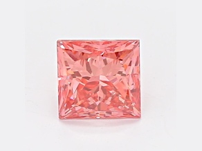 1.06ct Vivid Pink Princess Cut Lab-Grown Diamond VS2 Clarity IGI Certified