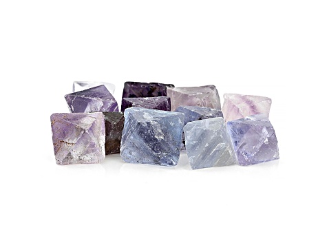 Fluorite Octahedron Under 1/2 Inch 12pcs