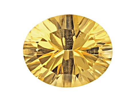 Citrine 10x8mm Oval Concave Cut 2.16ct