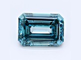 1.64ct Deep Blue Emerald Cut Lab-Grown Diamond SI2 Clarity IGI Certified