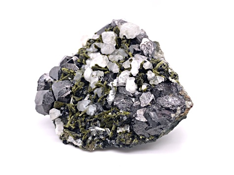 Azerbaijan Magnetite, Calcite and Epidote 7.5x7cm Specimen