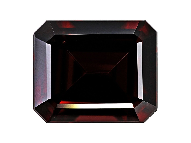 Red Zircon 12x10mm Emerald Cut 9.00ct