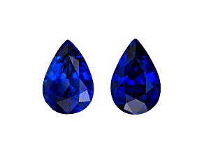 Sapphire 8x5.5mm Pear Shape Matched Pair 2.48ctw