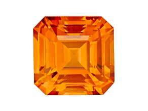 Orange Sapphire Loose Gemstone 6.5mm Emerald Cut 1.69ct
