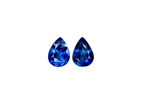 Sapphire 11.7x8.4mm Pear Shape Matched Pair 10ctw