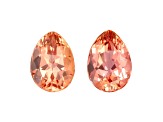 Imperial Topaz 7.8x5.6mm Pear Shape Matched Pair 2.63ctw