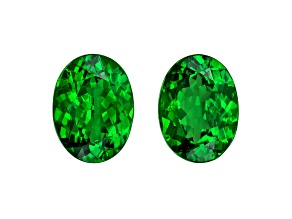 Tsavorite 7.9x5.9mm Oval Matched Pair 2.74ctw
