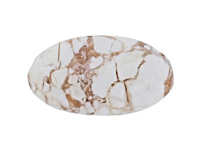 White Horse Agate 29.3x16.1mm Oval Cabochon 22.71ct