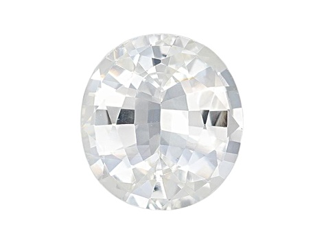 White Sapphire 7x5mm Oval 0.88ct