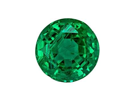 Zambian Emerald 5.4mm Round 0.64ct