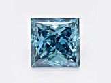 2.07ct Vivid Blue Princess Cut Lab-Grown Diamond SI2 Clarity IGI Certified