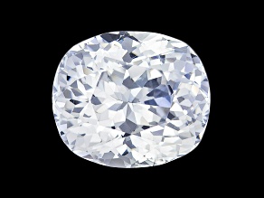 White Sapphire Loose Gemstone 11.09x9.59mm Cushion 6.01ct