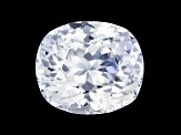 White Sapphire Loose Gemstone 11.09x9.59mm Cushion 6.01ct
