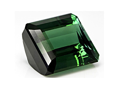 Green Tourmaline 10.3x9.4mm Emerald Cut 5.64ct