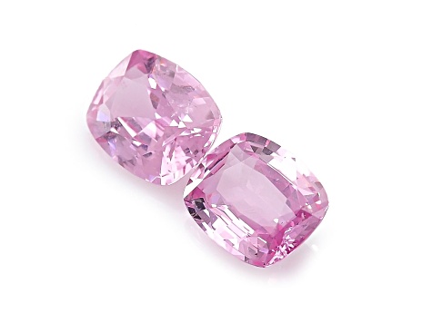 Pink Sapphire 8.9x7.0mm Cushion Matched Pair 4.33ctw