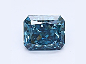 0.92ct Deep Blue Radiant Cut Lab-Grown Diamond VVS2 Clarity IGI Certified