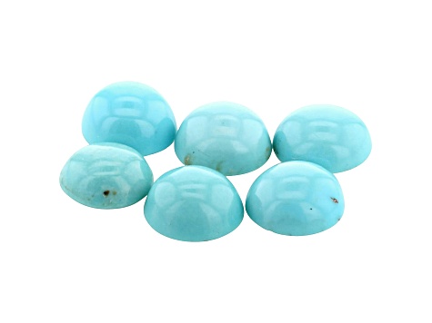 Sleeping Beauty Turquoise 3.5mm Round Cabochon Set of 6