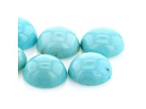 Sleeping Beauty Turquoise 3.5mm Round Cabochon Set of 6