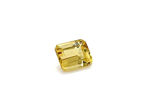 Canary Apatite 12x10mm Emerald Cut 5.93ct