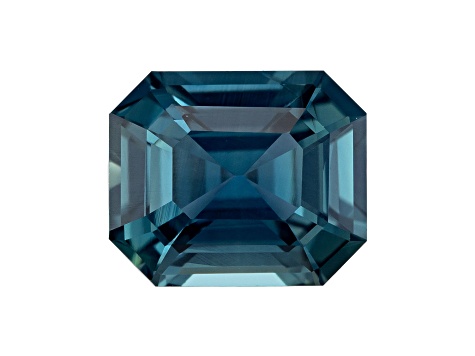 Teal Sapphire 7.9x6.5mm Emerald Cut 2.12ct