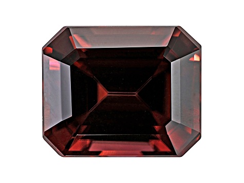 Red Zircon 11x9mm Emerald Cut 6.50ct