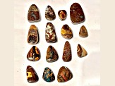 Boulder Opal Free-Form Cabochon Set of 15 206ctw