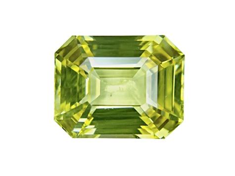 Yellow Sapphire Loose Gemstone14.3x11.5mm Emerald Cut 13.15ct