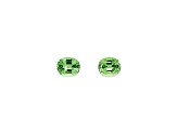 Tsavorite 4.4x3.65mm Cushion Matched Pair 0.60ctw