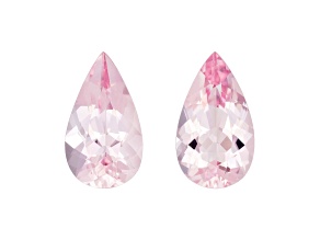 Morganite 13.9x8mm Pear Shape Matched Pair 5.61ctw