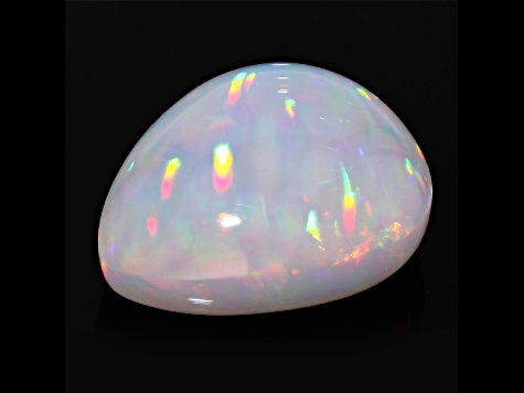 Ethiopian Opal 22.02x18.05mm Pear Shape Cabochon 17.77ct