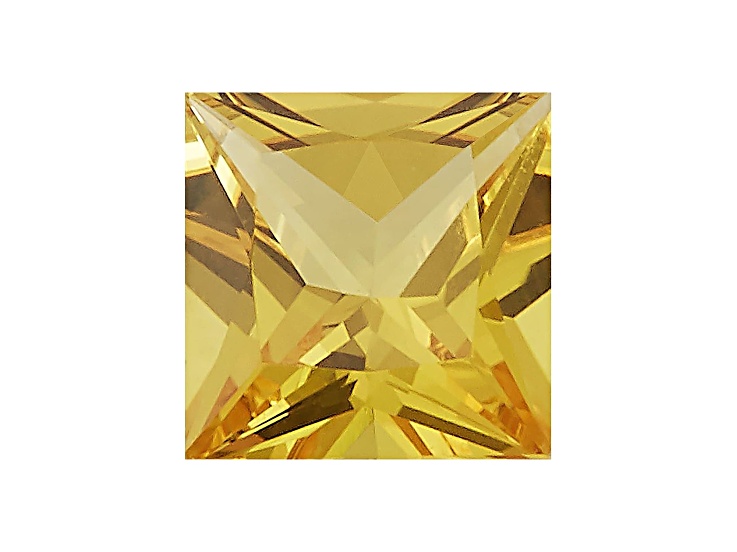 Yellow Sapphire 5mm Princess Cut 0.84ct
