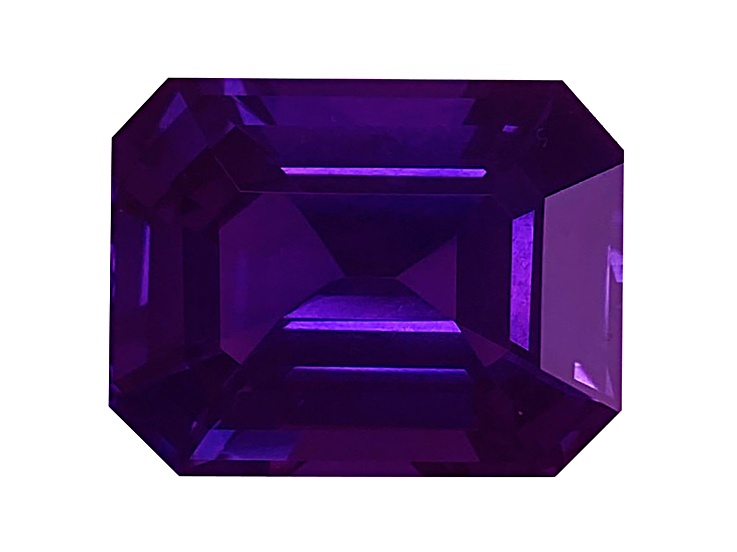 Purple Sapphire Loose Gemstone 17.5x13.4mm Emerald Cut 20.14ct