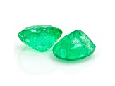 Colombian Emerald 7.2x5.7mm Oval Matched Pair 1.86ctw