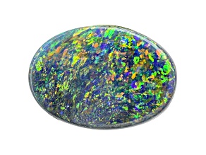 Australian Black Opal 8x6mm Oval Cabochon 0.86ct