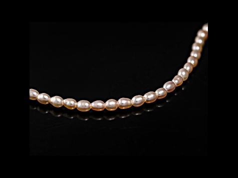 Freshwater Cultured Pink Pearl 2.5-2.75x3.5-4.5mm Oval Bead Strand 15"