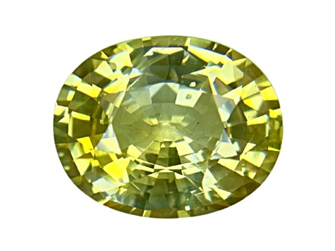 Yellow Sapphire Loose Gemstone11.35x9mm Oval 4.9ct