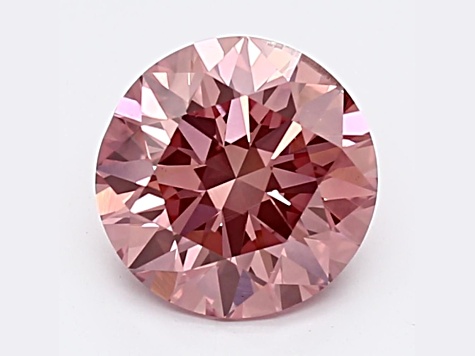 1.54ct Vivid Pink Round Lab-Grown Diamond SI1 Clarity IGI Certified