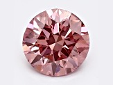 1.54ct Vivid Pink Round Lab-Grown Diamond SI1 Clarity IGI Certified