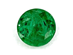 Zambian Emerald 5.4mm Round 0.59ct