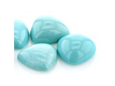 Sleeping Beauty Turquoise 4mm Trillion Cabochon Set of 5